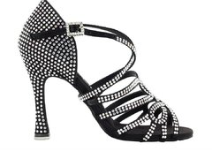 Pantofi dans Crossed Ribbon black 4D PRO